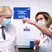 Boris Johnson has shared his stance on what he thinks of anti-vax campaigners for the first time as he visits a vaccine centre in Northampton (image: NationalWorld)