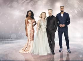 Oti Mabuse joins Ashley Banjo and Olympic figure skaters Torvill and Dean (Picture: ITV)
