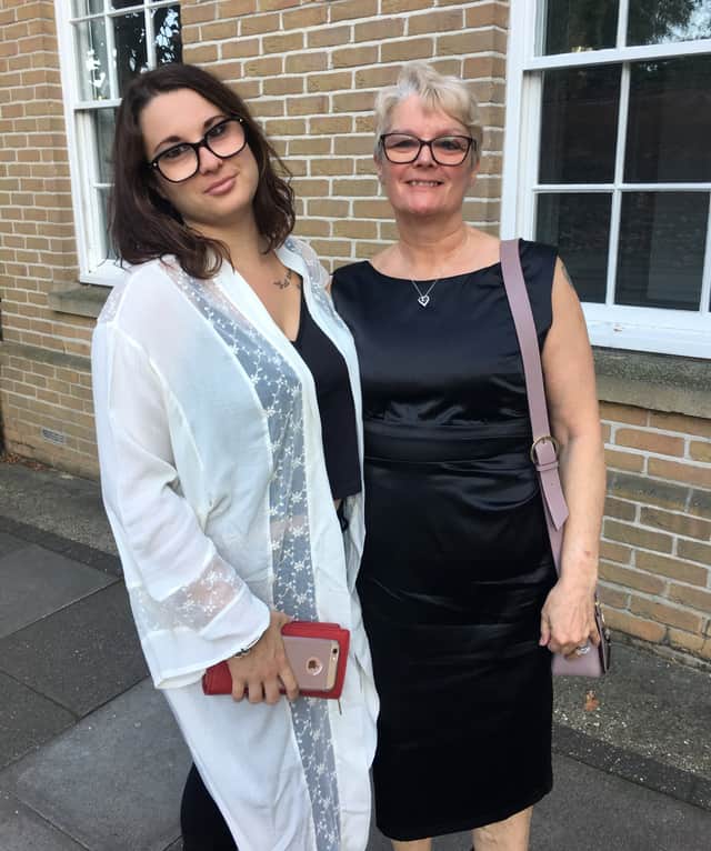 Kylie Weatherby with her mum Barbara Hollands 