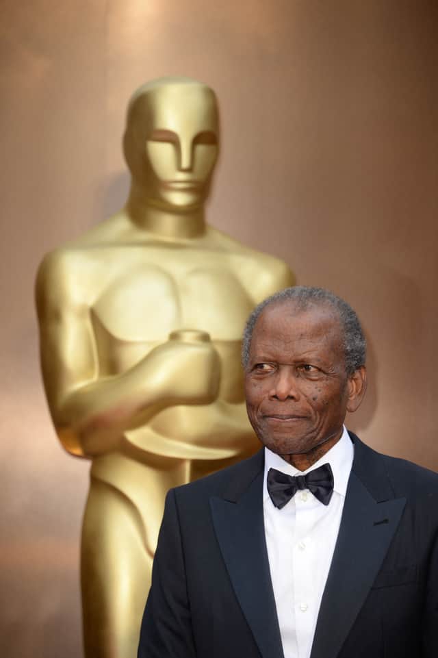 Sidney Poitier at the 2014 Academy Awards. (Credit: Getty)