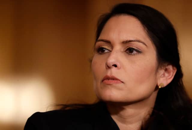 Home Secretary, Priti Patel has published the terms of reference for the first phase of the Angiolini Inquiry (image: Matt Dunham - WPA Pool/Getty Images)