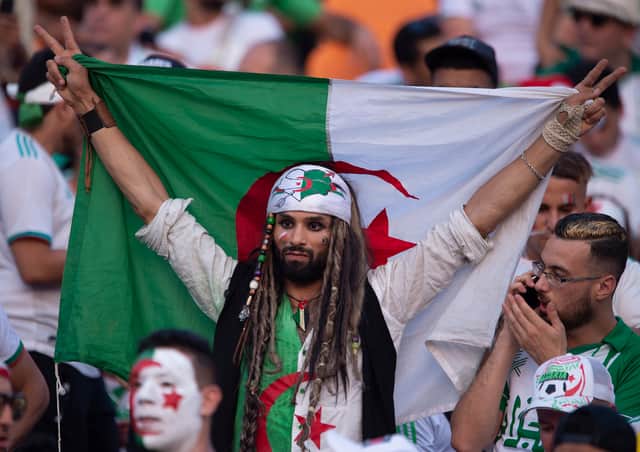 Algerian fans during the 2019 Africa Cup of Nations Final between Senegal (Photo by Visionhaus/Getty Images)