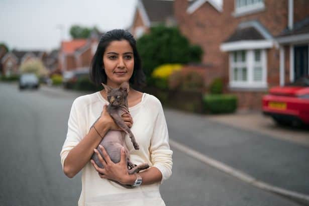 Maya’s home was more modest, in a new built estate in Cheshire (Picture: BBC)