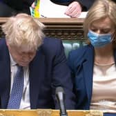 Boris Johnson during Prime Minister's Questions in the House of Commons, London