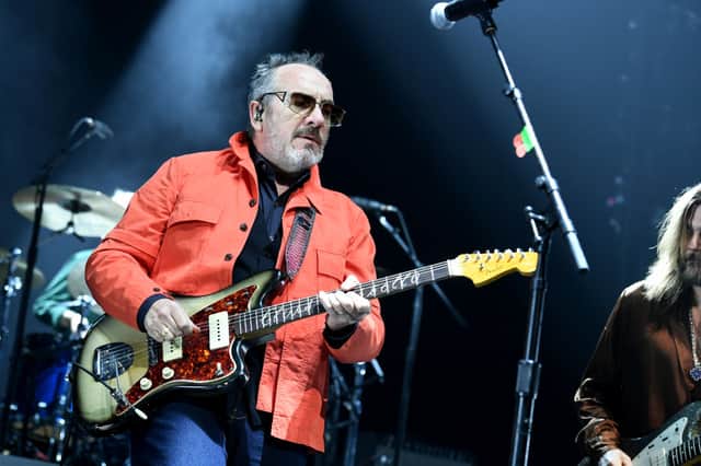 Elvis Costello performing at the YouTube Theater on October 02, 2021 (Photo: JC Olivera/Getty Images)