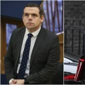 Leader of the Scottish Conservatives Douglas Ross (left) and Jacob Rees-Mogg (right)