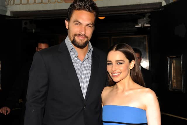 Jason Momoa and Emilia Clarke arrive at the premiere of HBO’s Game Of Thrones Season 3 (Photo: Kevin Winter/Getty Images)