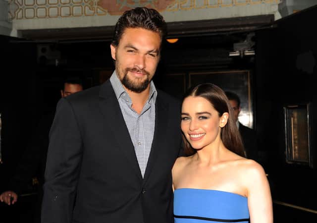 Jason Momoa and Emilia Clarke arrive at the premiere of HBO’s Game Of Thrones Season 3 (Photo: Kevin Winter/Getty Images)