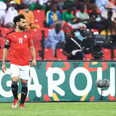 Egypt’s forward Mohamed Salah reacts  during the Group D Africa Cup of Nations (CAN) 2021 football match between Nigeria and Egypt at Stade Roumde Adjia in Garoua on January 11, 2022