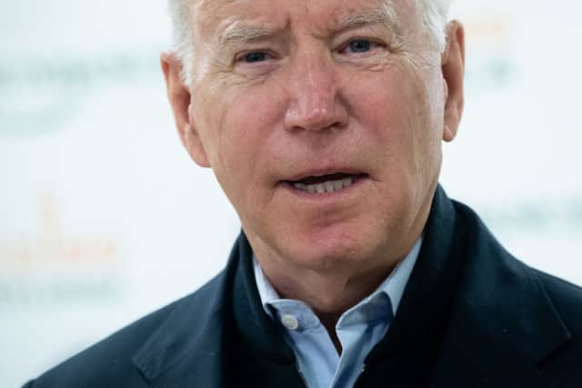 US President Joe Biden said it was believed Akram had got hold of the guns he used “on the street” (image: AFP/Getty Images)