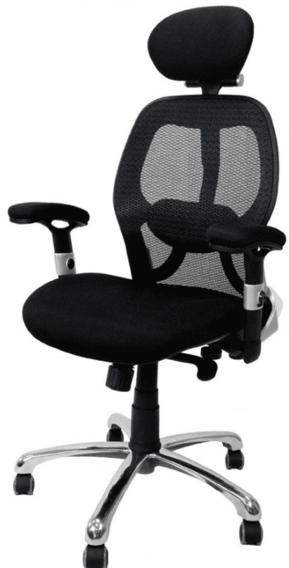 Ergonomic Black Mesh Office Chair by Eliza Tinsley