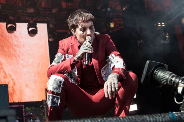 Oliver Sykes, lead singer of British band Bring me the Horizon (Photo: HELLE ARENSBAK/AFP via Getty Images)