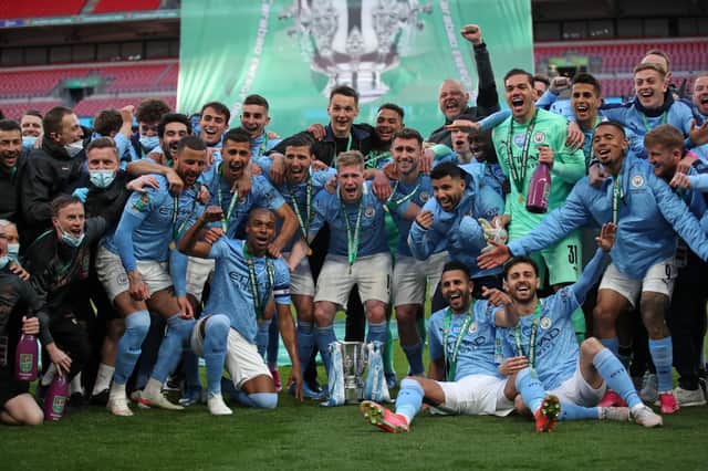 Manchester City lifted the trophy last season but wont be back at Wembley this year to defend it 