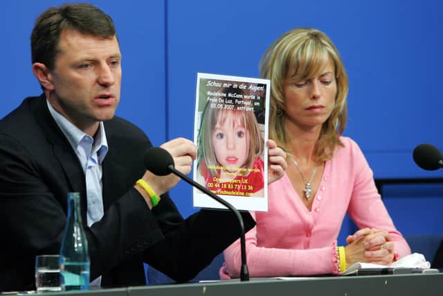 Kate and Gerry McCann at a press conference in 2007.