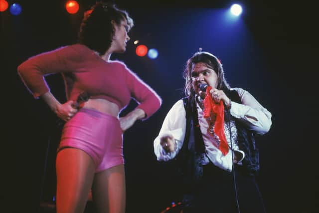 Meat Loaf performing on stage in 1978. (Photo by Keystone/Hulton Archive/Getty Images)