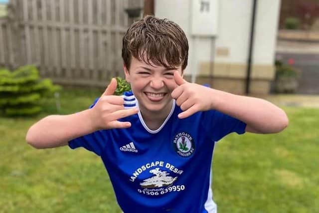 Devin Gordon, 13, died suddenly as teammates at Bathgate Juniors Football Club launch a fundraiser. (Credit: Bathgate Juniors Football Club)