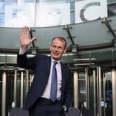 Andrew Marr, former presenter of the Andrew Marr Show, poses for the press outside BBC studios in November 2021 after announcing he would leave the BBC  (Photo by Hollie Adams/Getty Images)