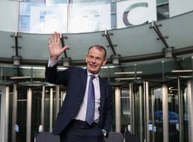 Andrew Marr, former presenter of the Andrew Marr Show, poses for the press outside BBC studios in November 2021 after announcing he would leave the BBC  (Photo by Hollie Adams/Getty Images)