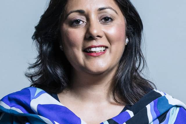 Tory MP Nusrat Ghani who has accused a government whip of telling her that she was sacked from her ministerial post because her Muslim faith was making colleagues uncomfortable (image: UK Parliament)