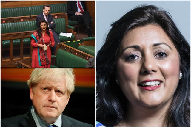 Boris Johnson has ordered an inquiry after Nusrat Ghani said that she was sacked because of concerns about her “Muslimness” (Getty / PA)