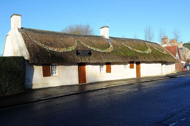 Robert Burns’ cottage in Alloway, Ayrshire is now a museum dedicated to him (image: AFP/Getty Images)