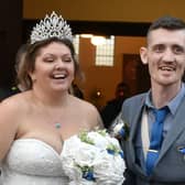 Donna and Craig Mercer moved their wedding date forward to ensure they tied the knot before his final day (Photo: Donna Mercer / SWNS)