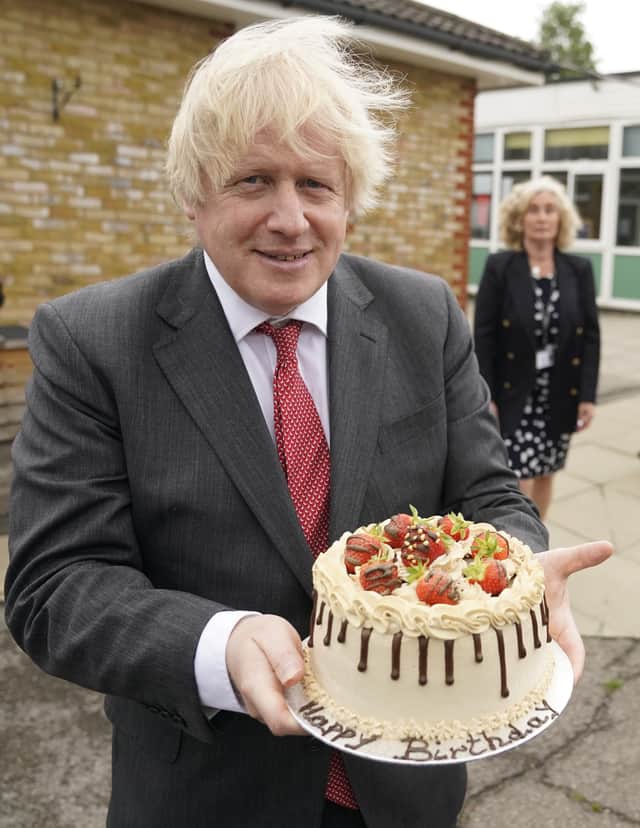 Downing Street said Mr Johnson attended the ‘party’ for less than 10 minutes (Photo: PA)