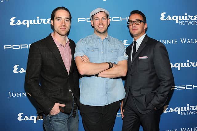 James Watt (centre) with Martin Dickie (left) and Adam Stotsky from Esquire (Photo: Jamie McCarthy/Getty Images for Esquire)