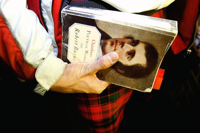 Scots across the world annually celebrate the life of Robert Burns, the country’s most famous bard, with recitations of his poetry, the eating of haggis and imbibing of whisky on Burns Night (Photo: Graeme Robertson/Getty Images)