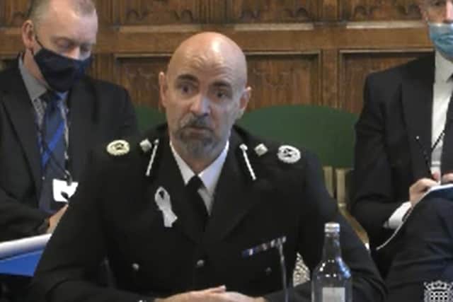 Deputy Chief Constable Jason Harwin, Lead for drugs, National Police Chiefs’ Council (image: Parliament TV)