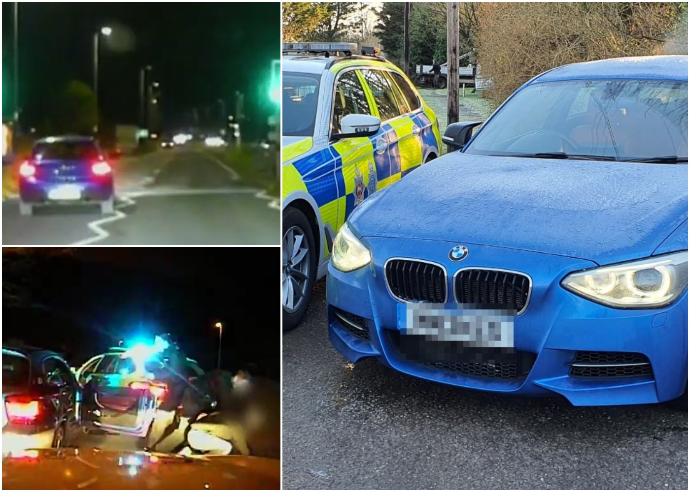 BMW driver who went on 140mph chase for over an hour told police he had ...