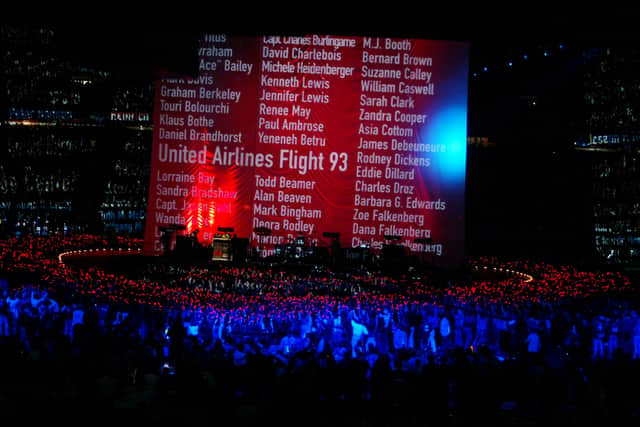 U2’s 2002 performance was dedicated to the 9/11 attack