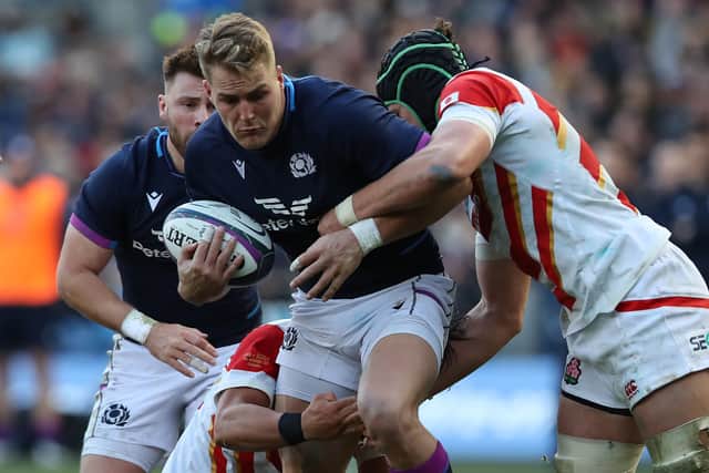 Duhan van der Merwe is not currently with the Scotland squad for the 2022 Six Nations but should be fit in time for the opening match with England 