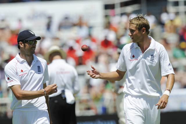 No formal complaint was made against Anderson, left, or Broad for apparent ball-tampering in 2010