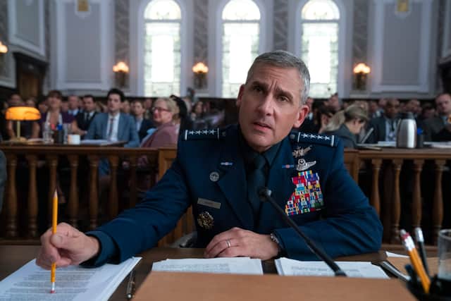 Steve Carrell as General Mark Naird in Space Force (Credit: Aaron Epstein/Netflix)