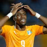  Wilfried Zaha reacts during the 2019 Africa Cup of Nations  Wilfried Zaha reacts during the 2019 Africa Cup of Nations