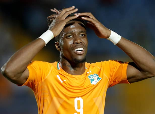 <p> Wilfried Zaha reacts during the 2019 Africa Cup of Nations  Wilfried Zaha reacts during the 2019 Africa Cup of Nations</p>