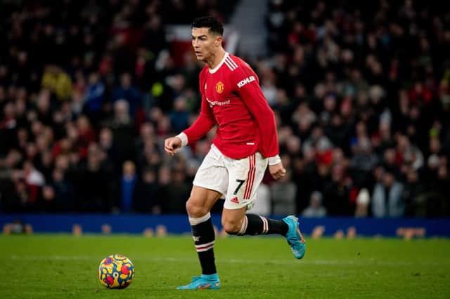 Cristiano Ronaldo of Manchester United in action during the Premier League match between Manchester United and West Ham United (Photo: Ash Donelon/Manchester United via Getty Images)