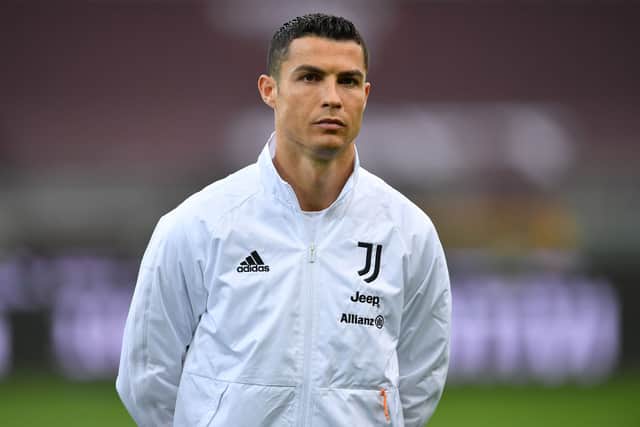 Cristiano Ronaldo of Juventus looks on during the Series A match between Torino FC and Juventus (Photo: Valerio Pennicino/Getty Images)
