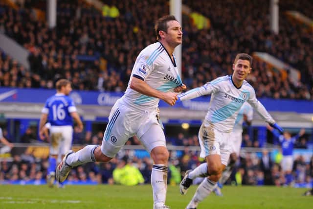 Lampard playing against Everton in 2012