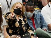 Adele and Rich Paul during the first half in Game Five of the NBA Finals between the Milwaukee Bucks and the Phoenix Suns (Photo: Christian Petersen/Getty Images)