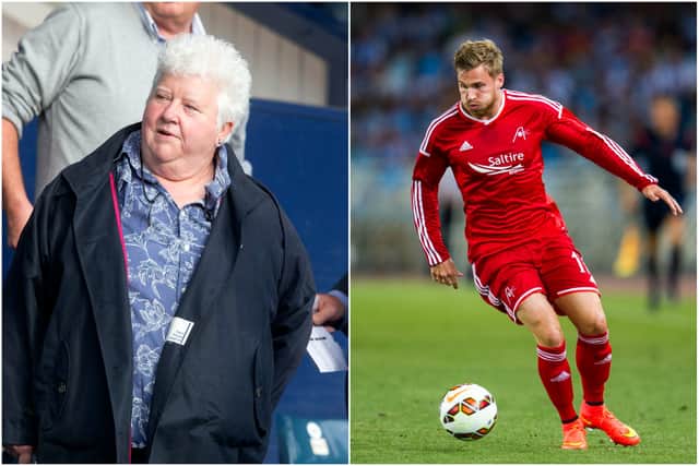 Val McDermid has condemned Raith Rovers for the signing of David Goodwillie (Photos: Getty)