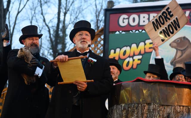Locals in Punxsutawney, Pennsylvania celebrate Groundhog Day (Credit: Getty) 