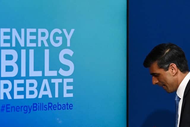 Rishi Sunak announced the energy bill support measures on 3 February (image: PA)