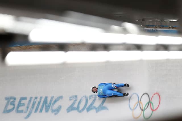 Andrea Voetter of Italy slides during the Women’s Singles Luge Training Run. (Photo by Julian Finney/Getty Images)