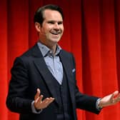 Jimmy Carr performing on stage in 2015 (Photo: Anthony Harvey/Getty Images for Advertising Week)