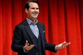 Jimmy Carr performing on stage in 2015 (Photo: Anthony Harvey/Getty Images for Advertising Week)