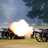 Members of the King’s Troop Royal Horse Artillery fire a 82-gun double gun salute in Green Park to mark the beginning of the State Visit of US President Donald Trump (Photo: TOLGA AKMEN/AFP via Getty Images)