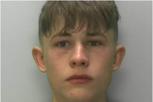 Harley Demmon has been jailed after killing a 17-year-old boy for insulting him during an argument. (Credit: SWNS)
