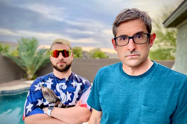 Right-wing internet personality Baked Alaska alongside Louis Theroux (Credit: BBC / Mindhouse Productions / Dan Dewsbury)
